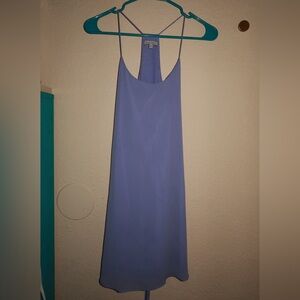 Light purple mini slip dress with spaghetti straps #minidress